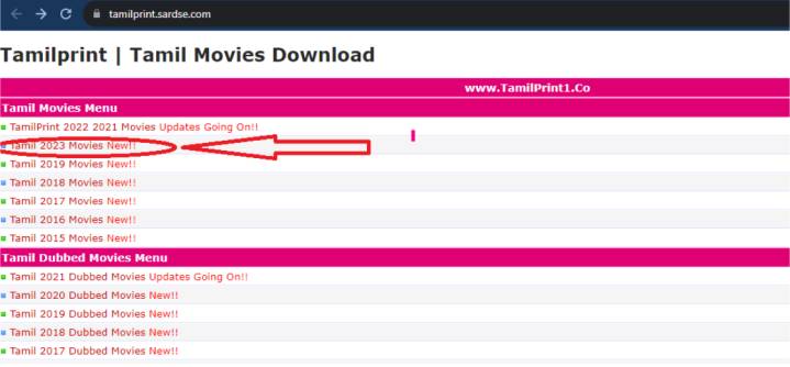Step 1: Go to Tamilpritn.sardse.com, and click on one of the links